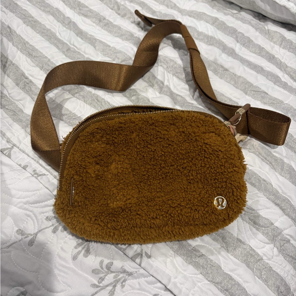 lululemon athletica Tan Sherpa Crossbody Bag